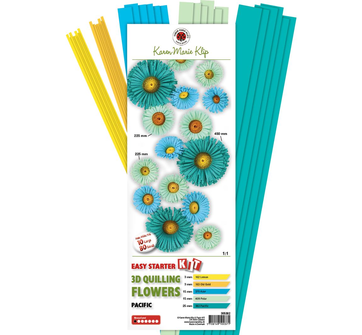 Karen Marie 3D Quilling Flowers Kit Pacific