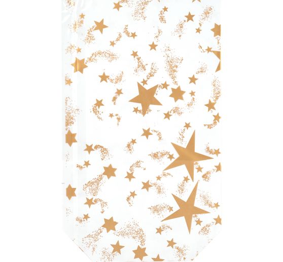 Klarsichtbeutel "Goldene Sterne"