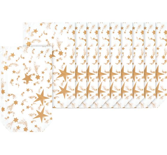 Klarsichtbeutel "Goldene Sterne"
