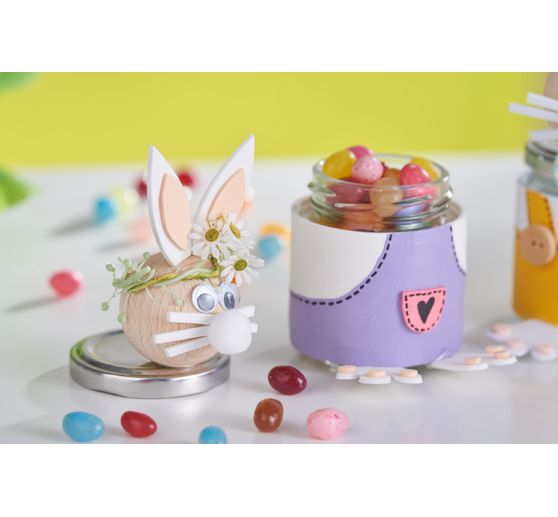 VBS Gläser mit Schraubdeckel "Rund", 100 ml, 12 Stück