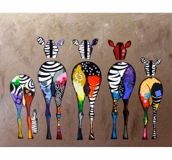 Malen nach Zahlen "Zebras"
