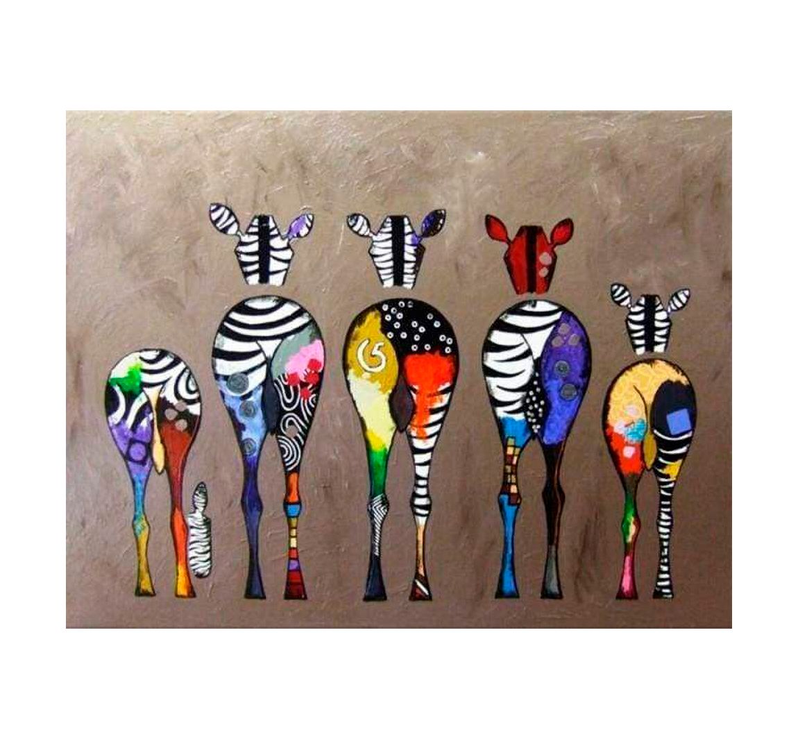 Malen nach Zahlen "Zebras"