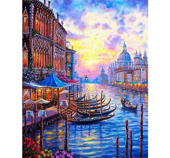 Malen nach Zahlen "Große Kanal in Venedig"