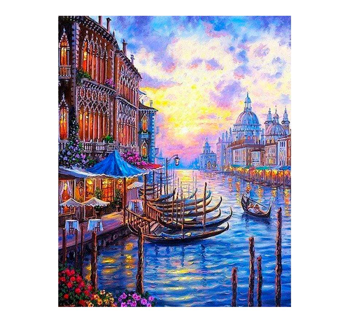 Malen nach Zahlen Große Kanal in Venedig