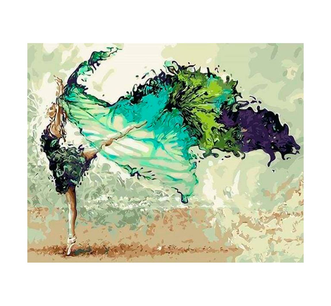 Malen nach Zahlen Moderne Ballerina