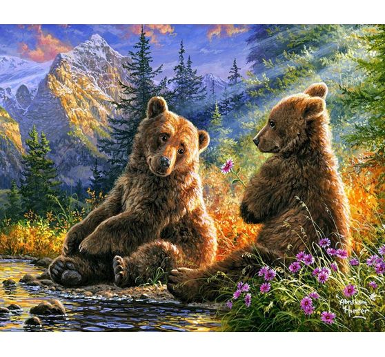 Malen nach Zahlen "Bärenpaar"