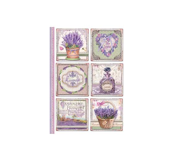 Motiv-Strohseide "Lavendel Vielfalt"