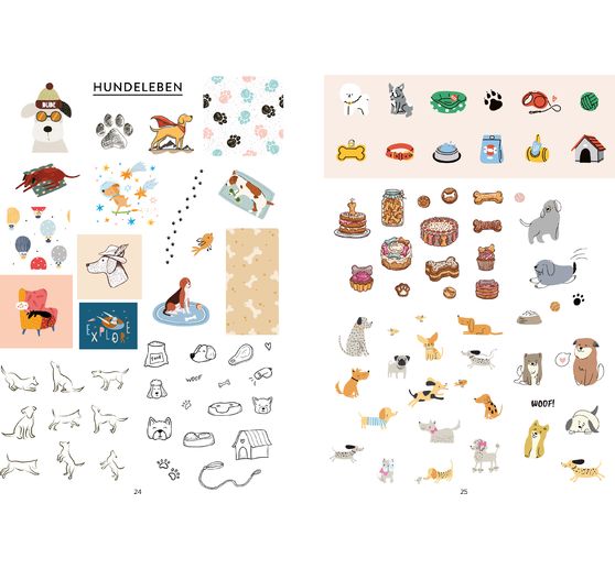 Buch "Bullet Journal Stickerbuch - Hundeglück"