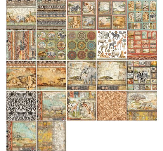 Scrapbook-Block "Savana"