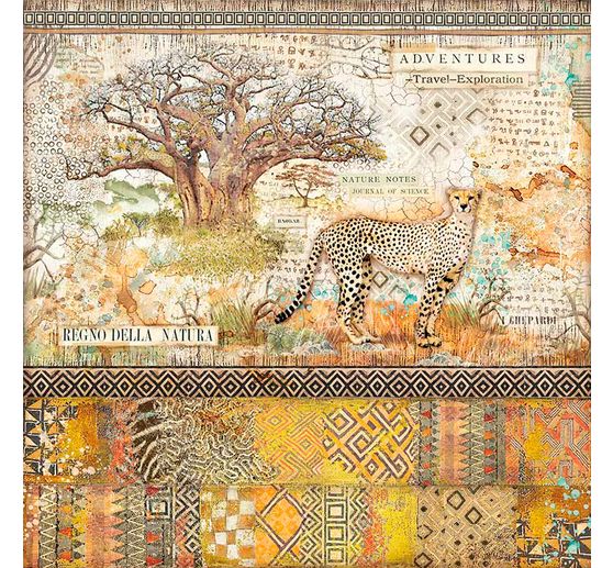 Scrapbook-Block "Savana"