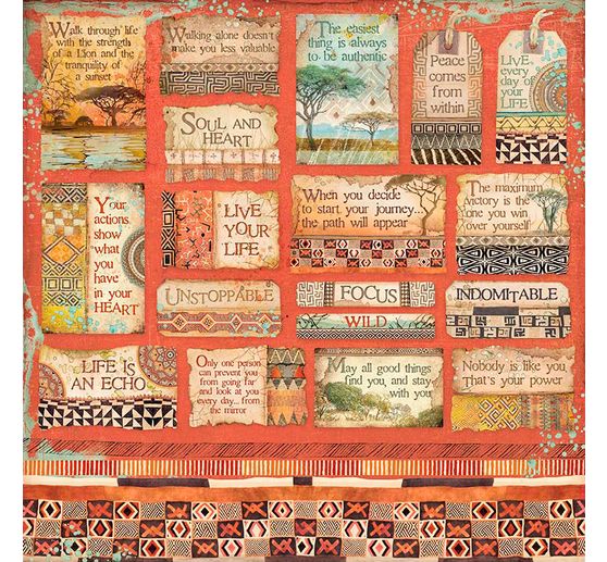 Scrapbook-Block "Savana"
