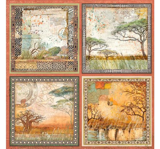 Scrapbook-Block "Savana"