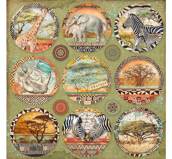 Scrapbook-Block "Savana"