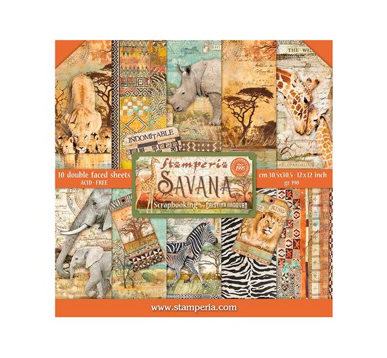 Scrapbook-Block "Savana"