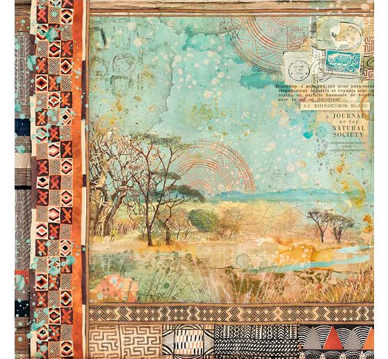 Scrapbook-Block "Savana Backgrounds"