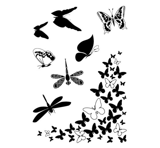 Clear Stamps "Schmetterlinge & Libellen"