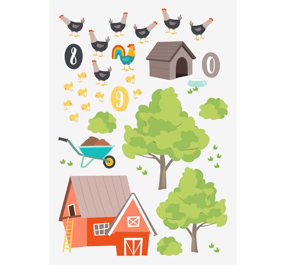 Fenster Sticker "Bauernhof"