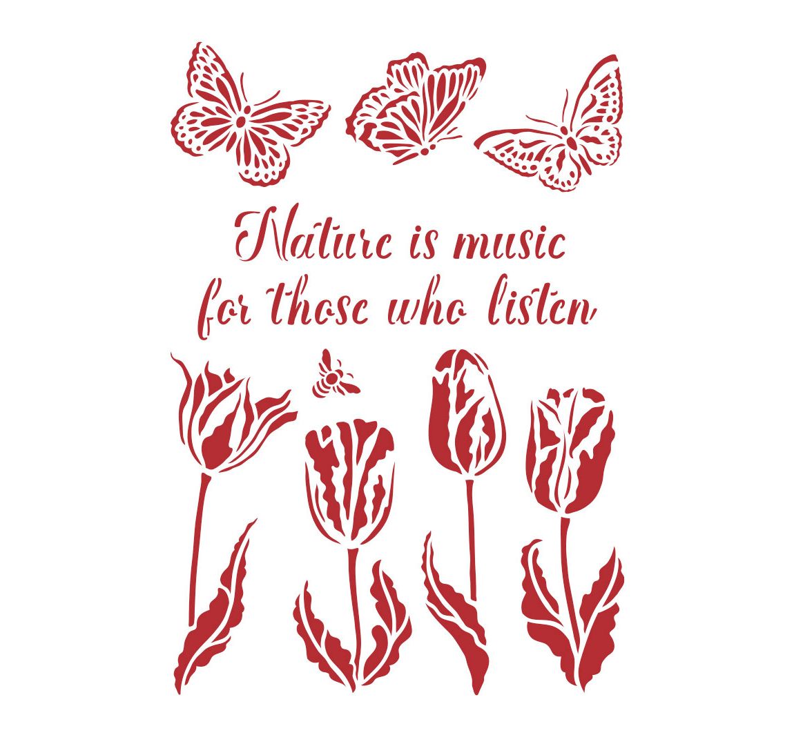 Schablone "Nature is Music..."
