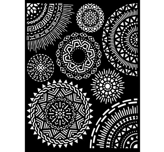 Schablone "African Mandala"