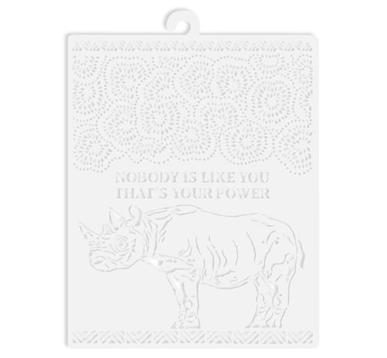 Schablone "Nashorn"