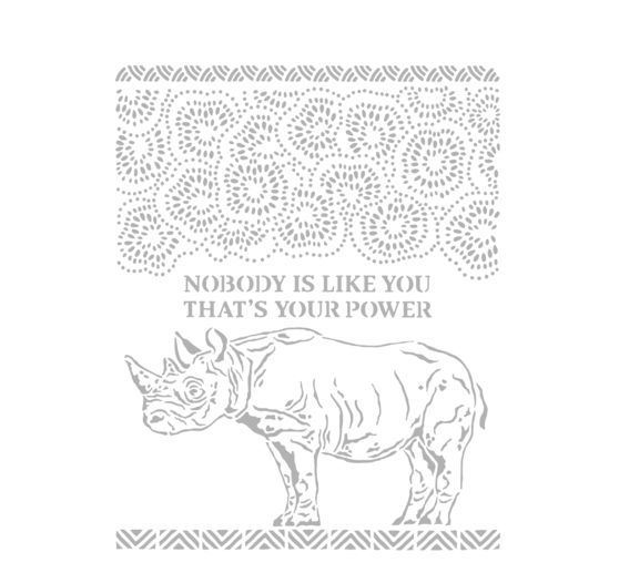 Schablone "Nashorn"
