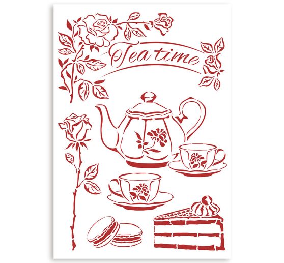Schablone "Tea Time"