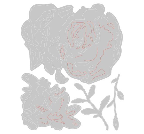 Sizzix Thinlits Stanzschablone "Brushstroke Flowers # 4 by Tim Holtz"