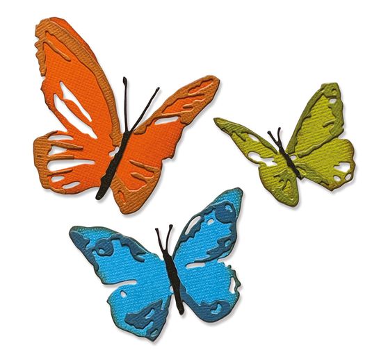 Sizzix Thinlits Stanzschablone "Brushstroke Butterflies by Tim Holtz"