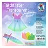 Transparentpapier-Faltblätter "Regenbogen Pastell"