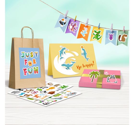 Glitzer-Sticker "Animals"