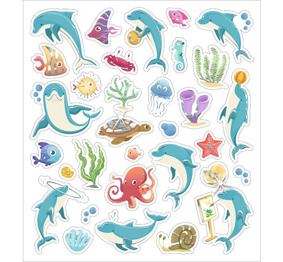 Glitzer-Sticker "Animals"