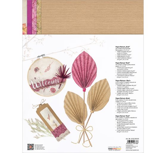 Naturpapiere "Fuchsia"