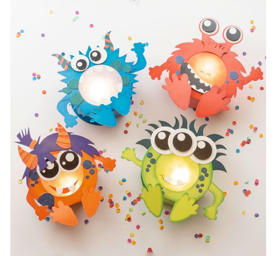 Minilichter-Set "Monster"
