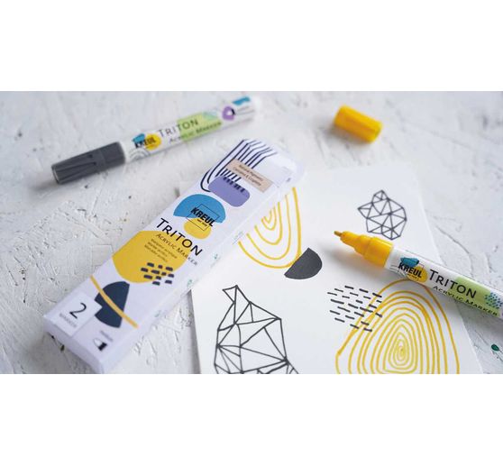 KREUL Triton Acrylic Marker medium "Natural Pigments"