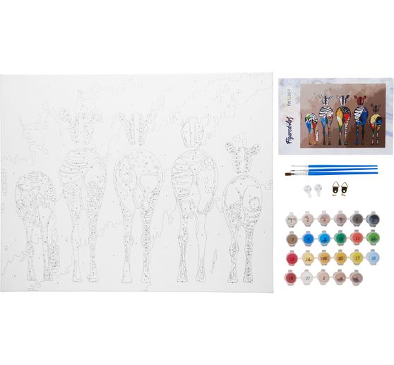 Malen nach Zahlen "Zebras"