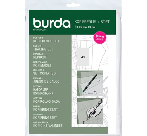 Burda Kopierset (Folie und Stift)