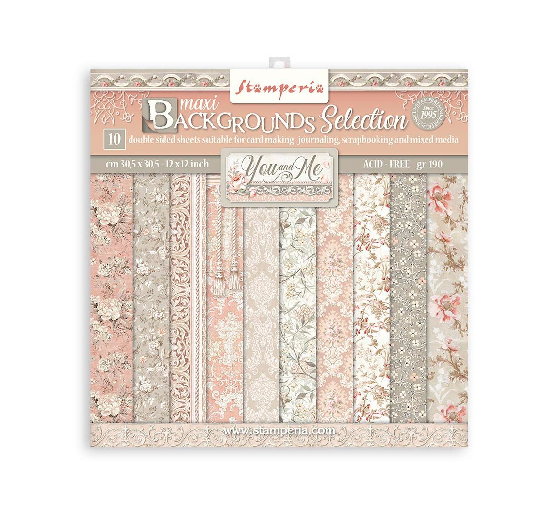 Scrapbook-Block "You and Me Backgrounds"