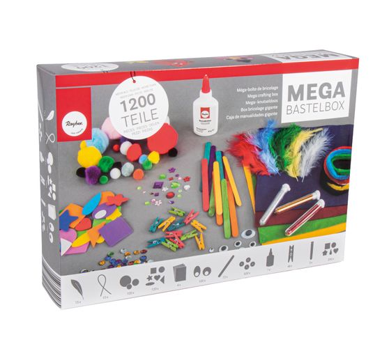 Mega craft box, approx. 1,200 parts