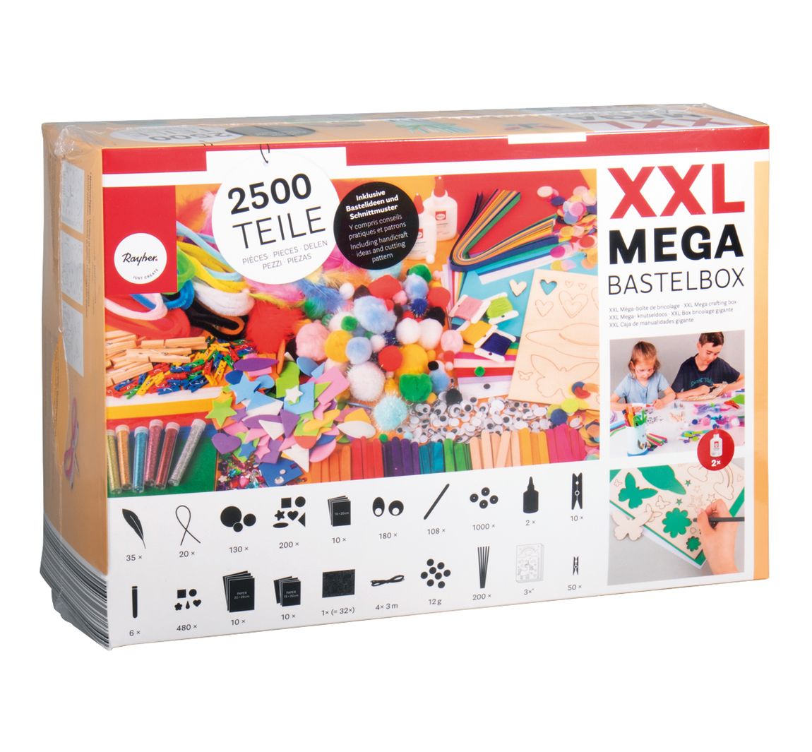 XXL-Mega-Bastelbox, ca. 2.500 Teile
