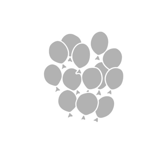 Schablone "Ballontraube"