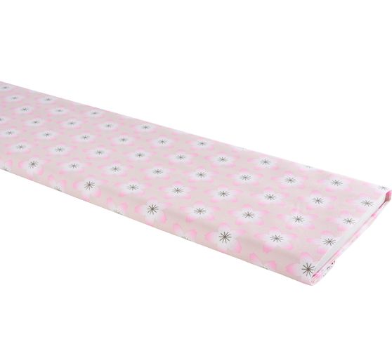 Baumwoll-Stoff Popeline "Sakura Blüten Rosé"