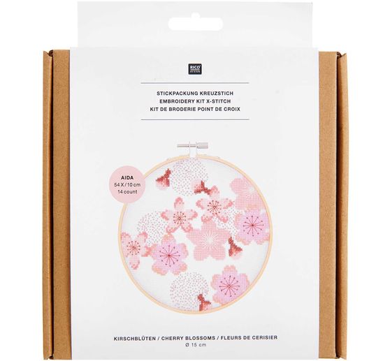 Rico Design Stickpackung Kirschblüten