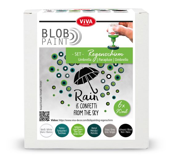 Viva Decor Blob Paint Farb-Set "Regenschirm"