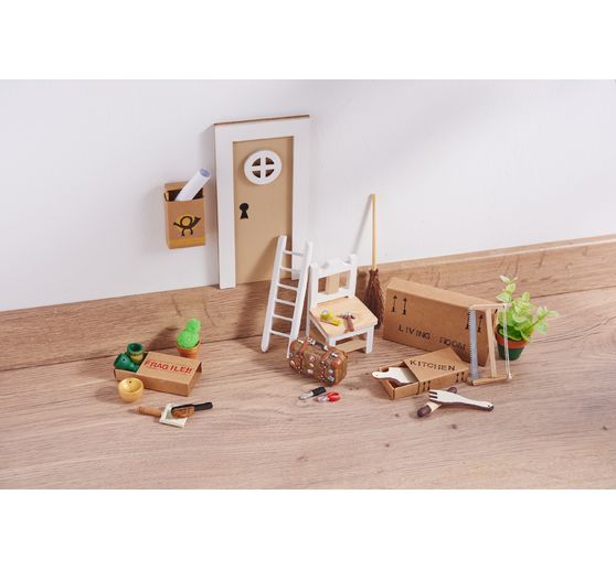 Miniatur Besen und Schaufel