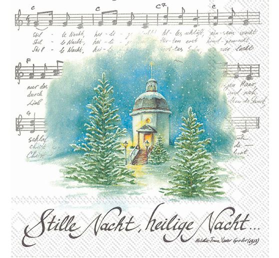 Serviette "Stille Nacht, heilige Nacht"