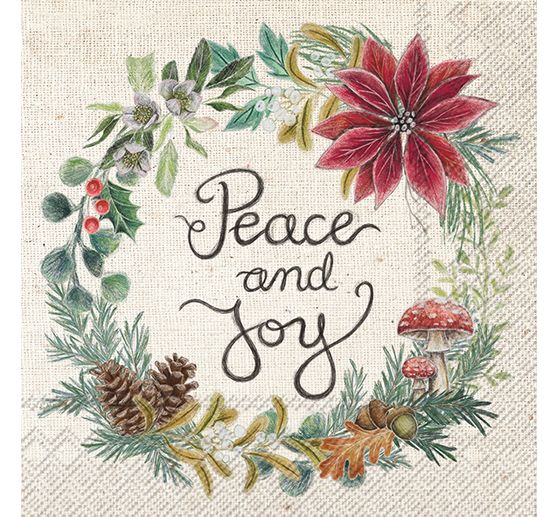 Serviette "Peace and Joy"