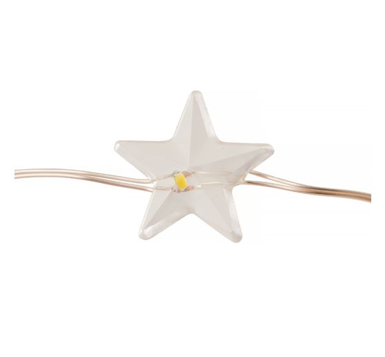 VBS Micro-LED-Lichterkette "Stern", mit Timer