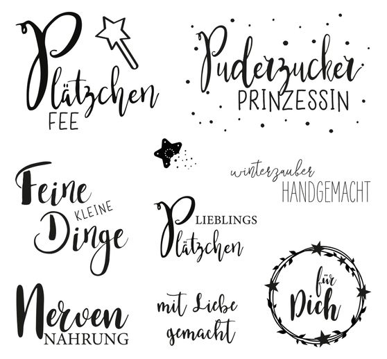 Clear Stamps "Süße Grüße"