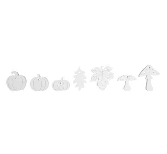Silikon Gießform "Kürbis, Pilz, Blatt"