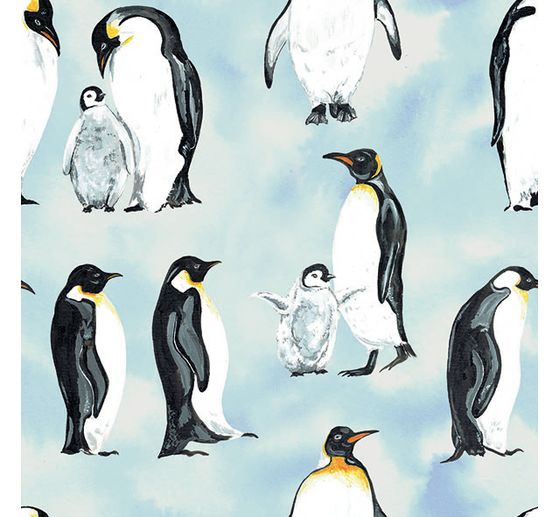 Serviette "Pinguine Familie"